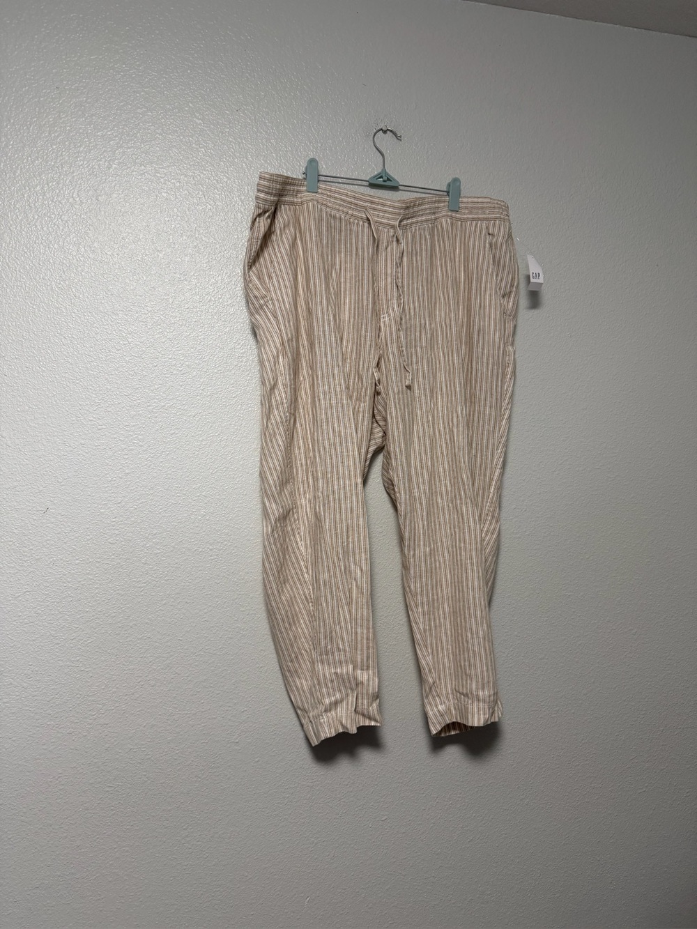 GAP Beige and White Striped Chinos SZ XXL
